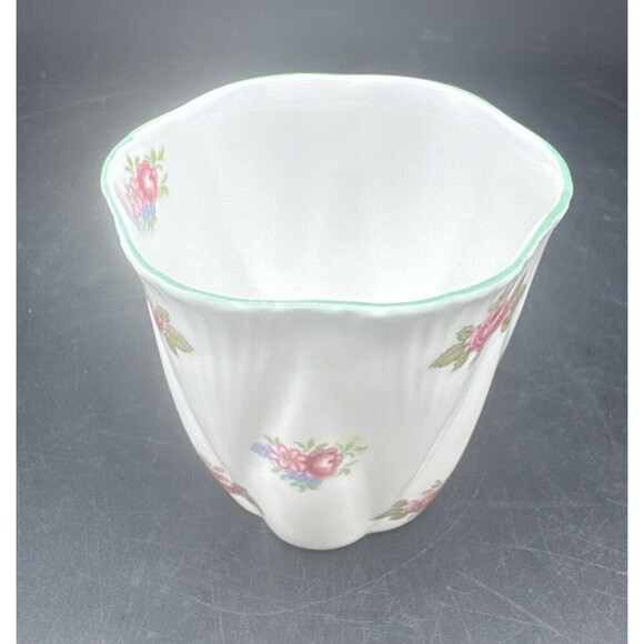 VTG Shelley ROSEBUD Fine Bone China Demitasse Cup & Saucer Set England - Picture 9 of 12